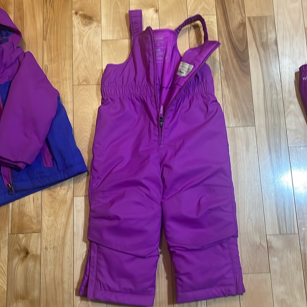 L.L. Bean Cold Buster Snow pant/ snow bibs with grow cuffs